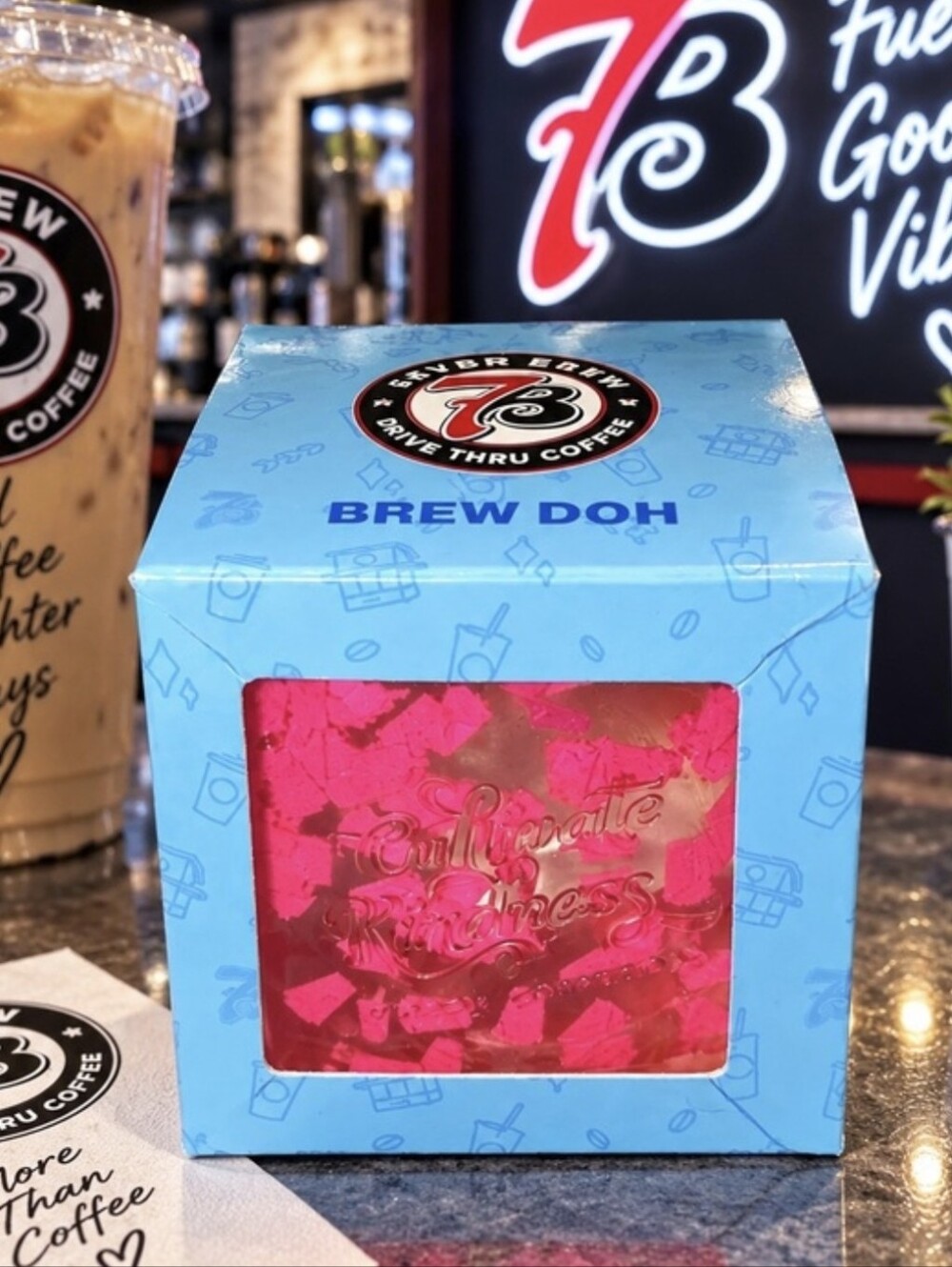 7B Brew Doh Pink Confetti Cake Needoh